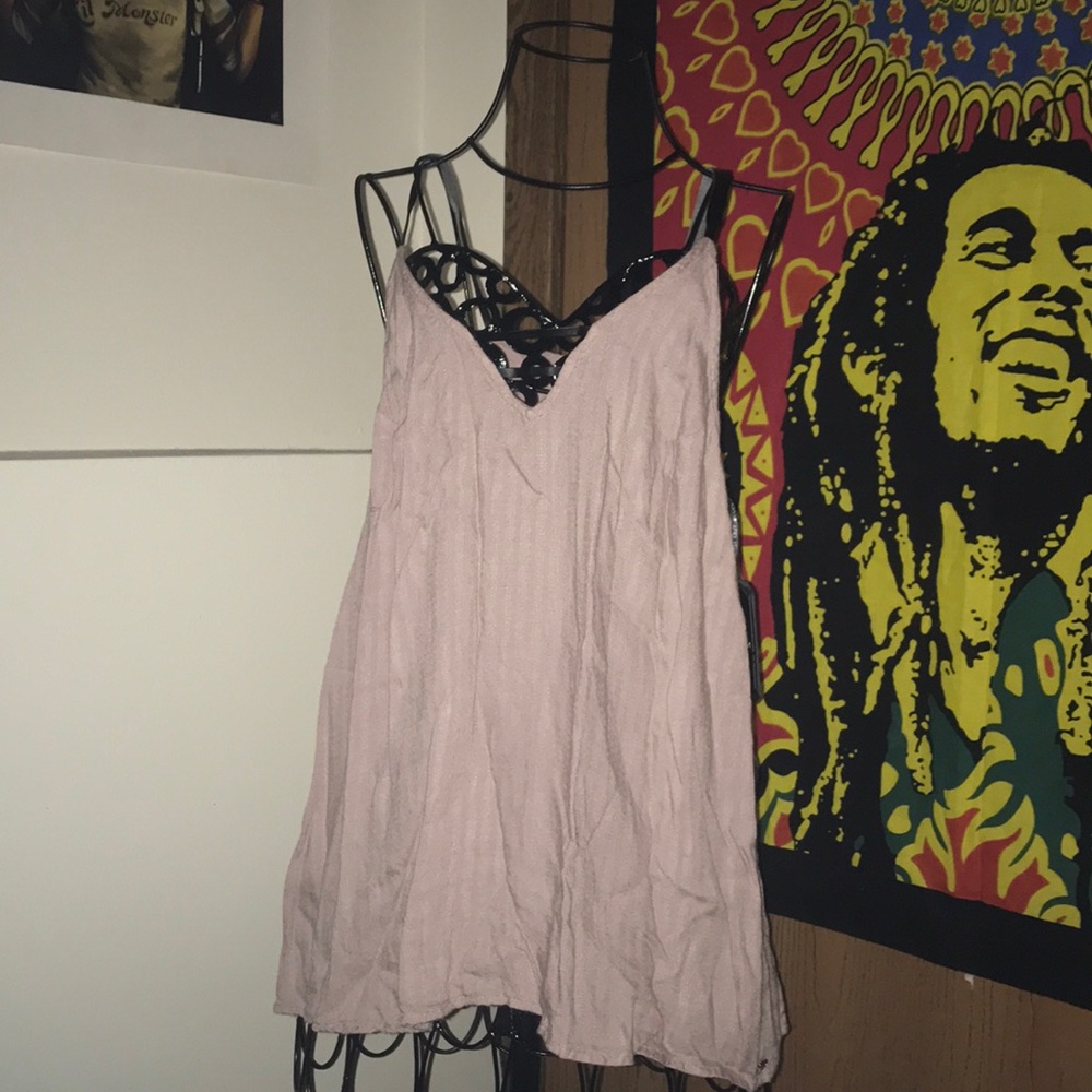 Volcom Ribbon Spagetti Strap Flowy Tank Top - Picture 3 of 7